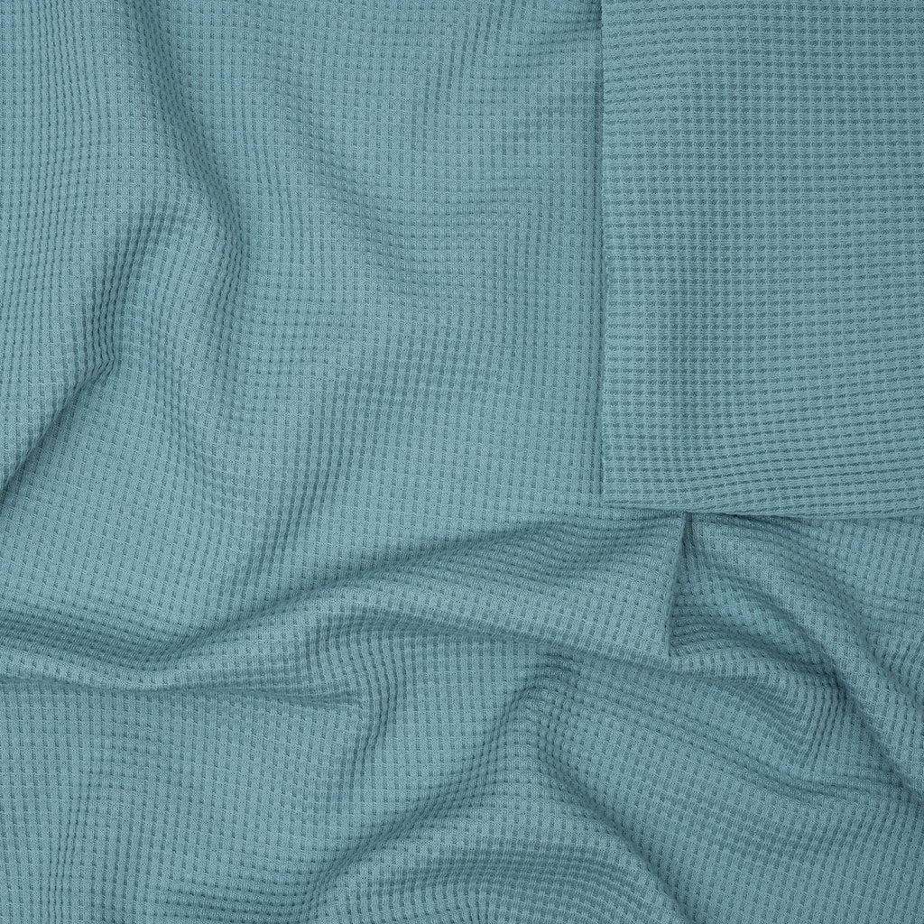 Bio Waffelstrick Türkis