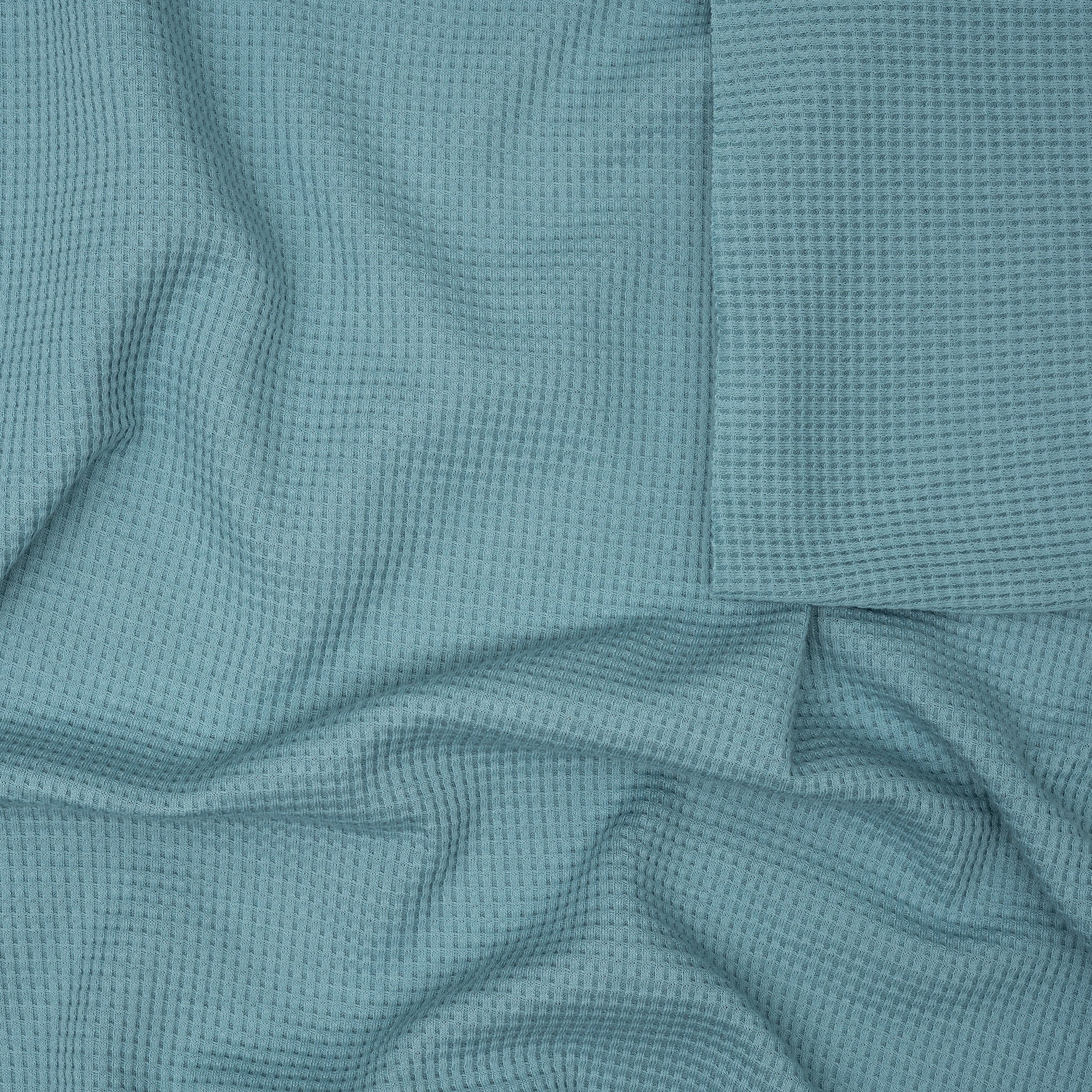 Bio Waffelstrick Türkis