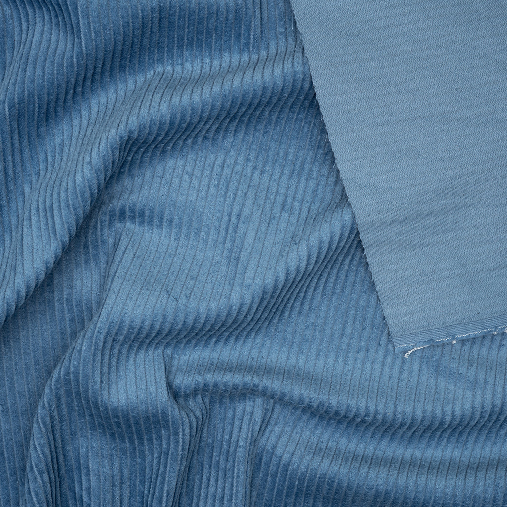 Breitcord Gewaschen Blau | Stoffwerk