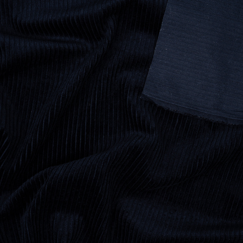 Breitcord Gewaschen Nachtblau