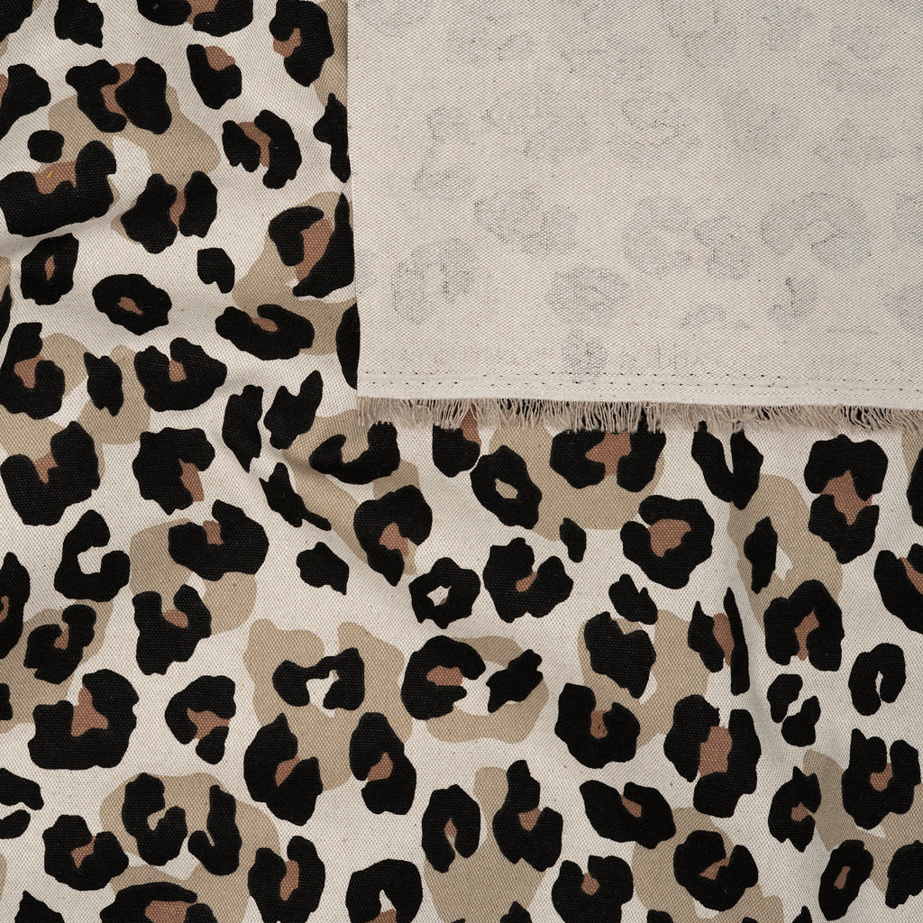 Canvas Leo Beige Schwarz | Stoffwerk