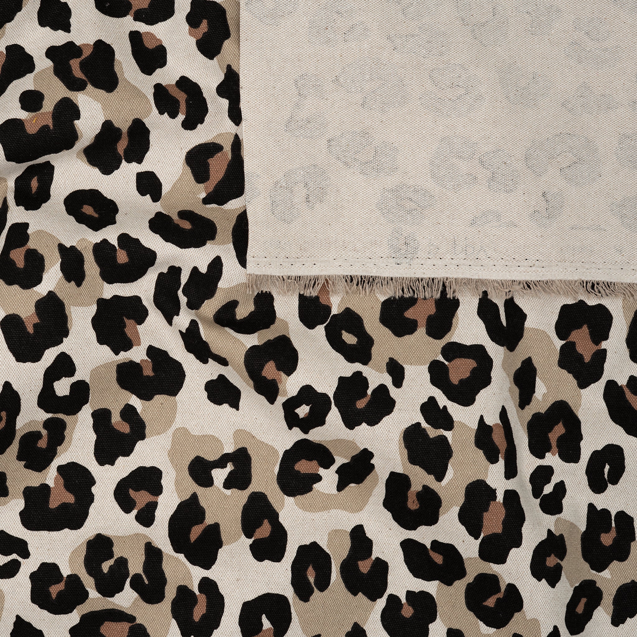 Canvas Leo Beige Schwarz | Stoffwerk