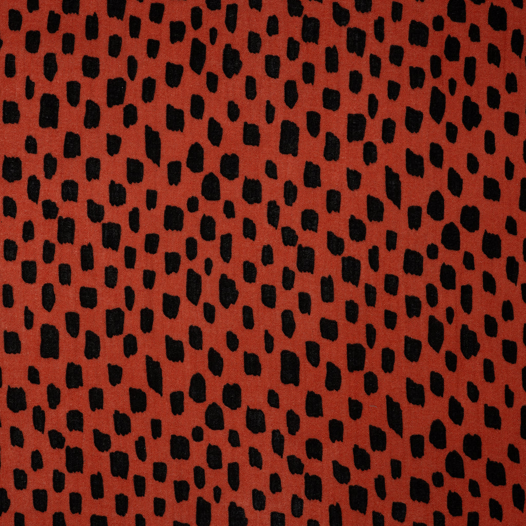 Eco Musselin Crazy Dots Rost | Stoffwerk