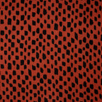 Eco Musselin Crazy Dots Rost | Stoffwerk