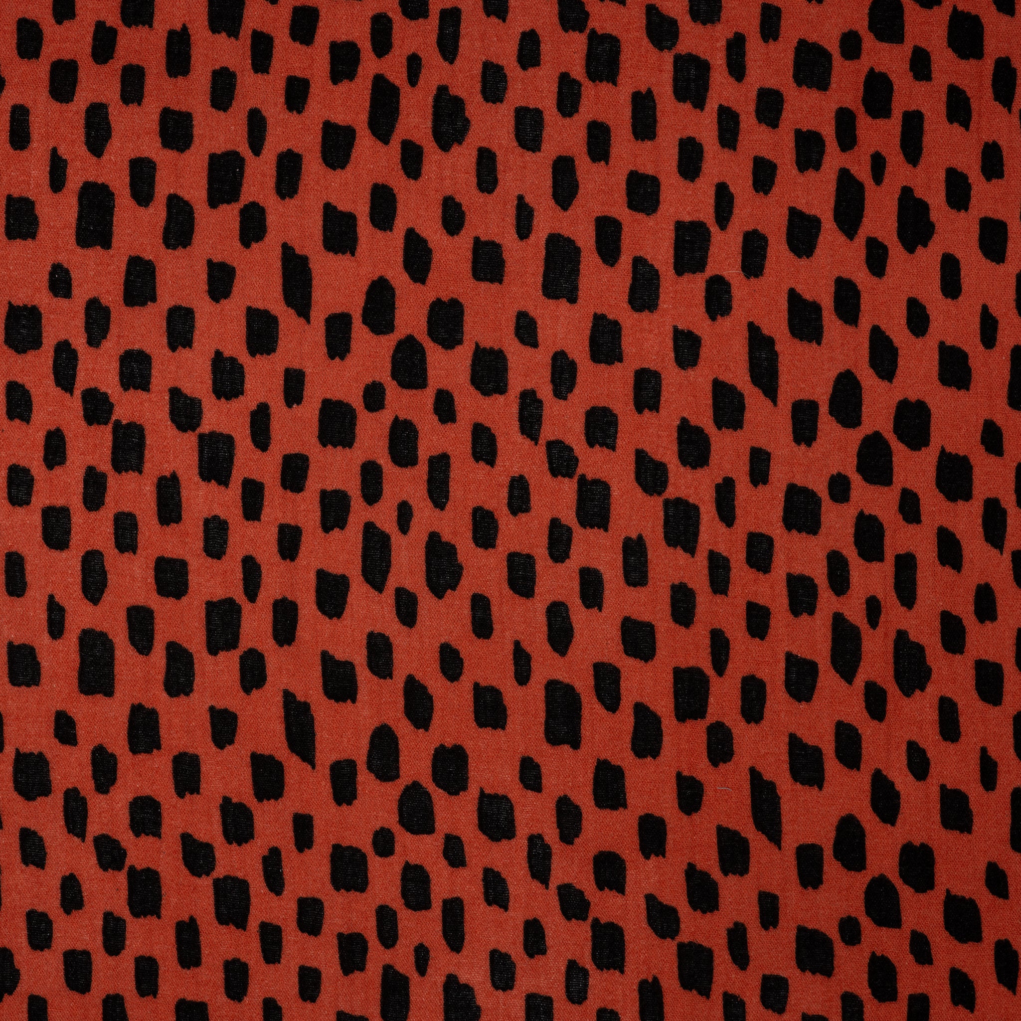 Eco Musselin Crazy Dots Rost | Stoffwerk