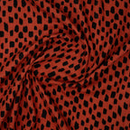 Eco Musselin Crazy Dots Rost | Stoffwerk