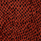 Eco Musselin Crazy Dots Rost | Stoffwerk