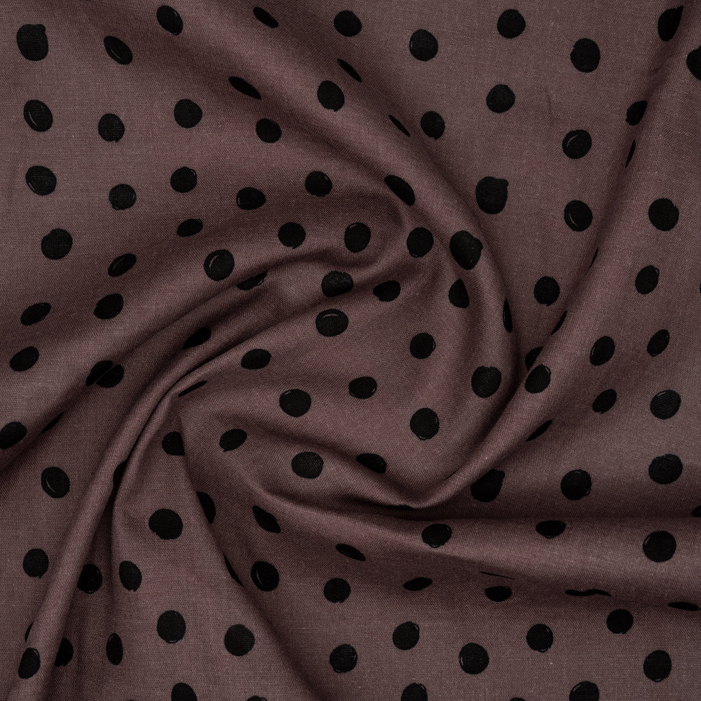 Eco Musselin Dots Mauve | Stoffwerk