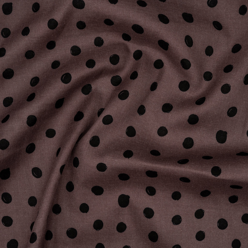 Eco Musselin Dots Mauve | Stoffwerk