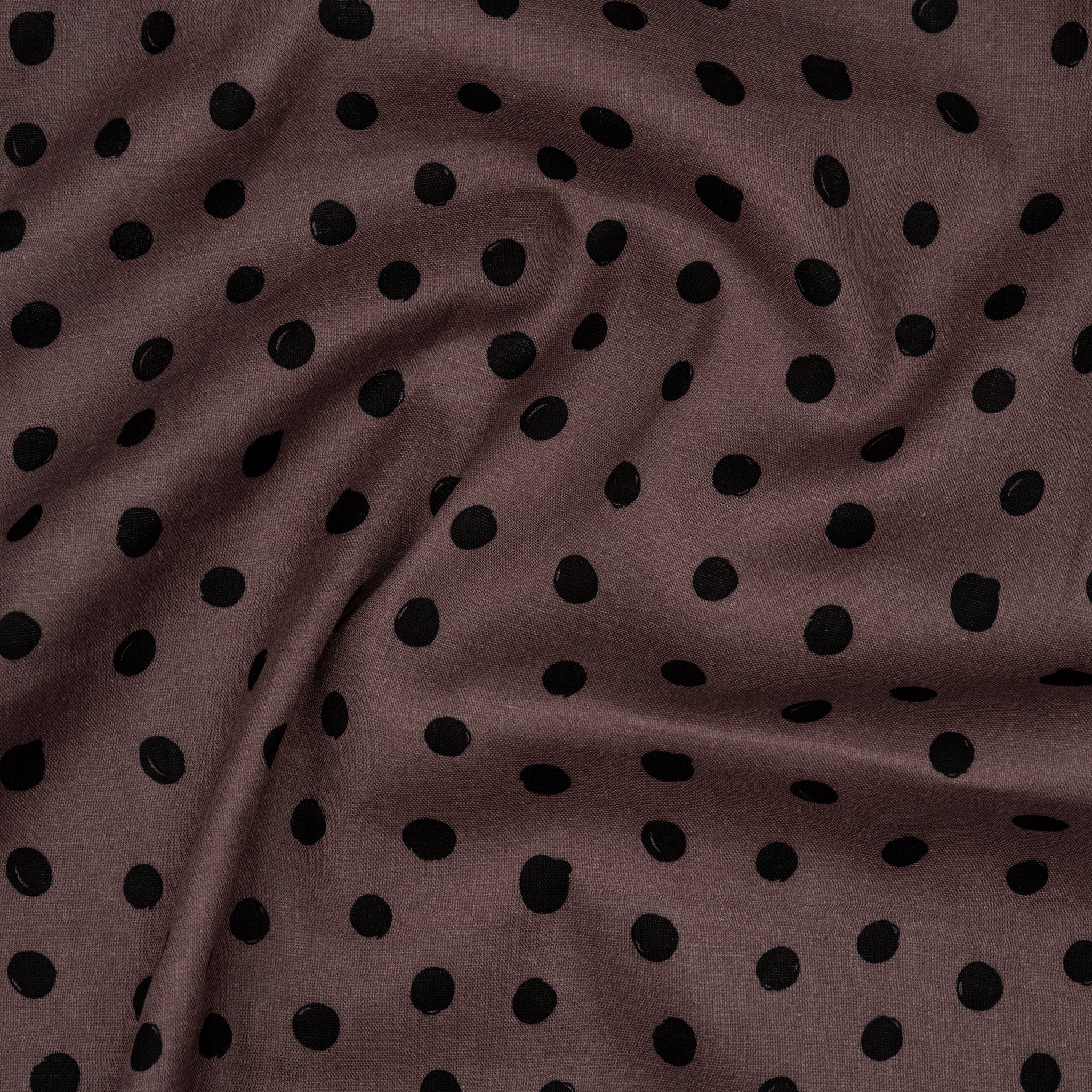 Eco Musselin Dots Mauve | Stoffwerk