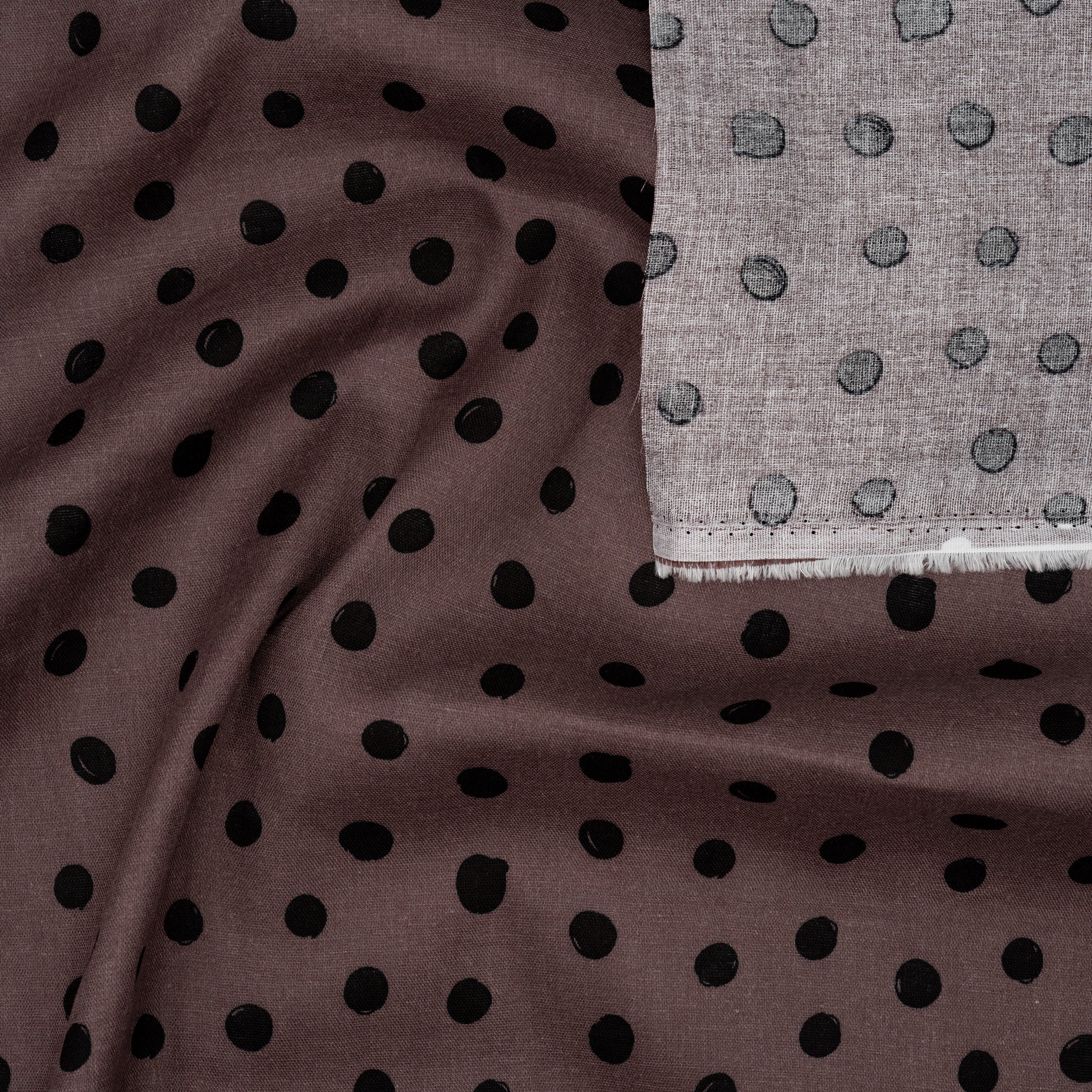 Eco Musselin Dots Mauve | Stoffwerk