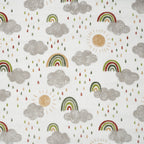 Eco Musselin Sonne Wolken Regenbogen