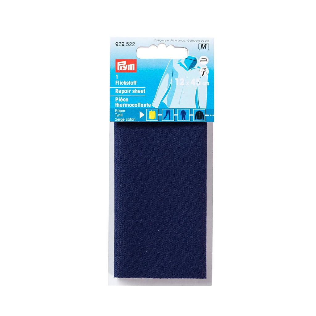 Flickstoff Jeans aufbügelbar 12x45cm | Stoffwerk