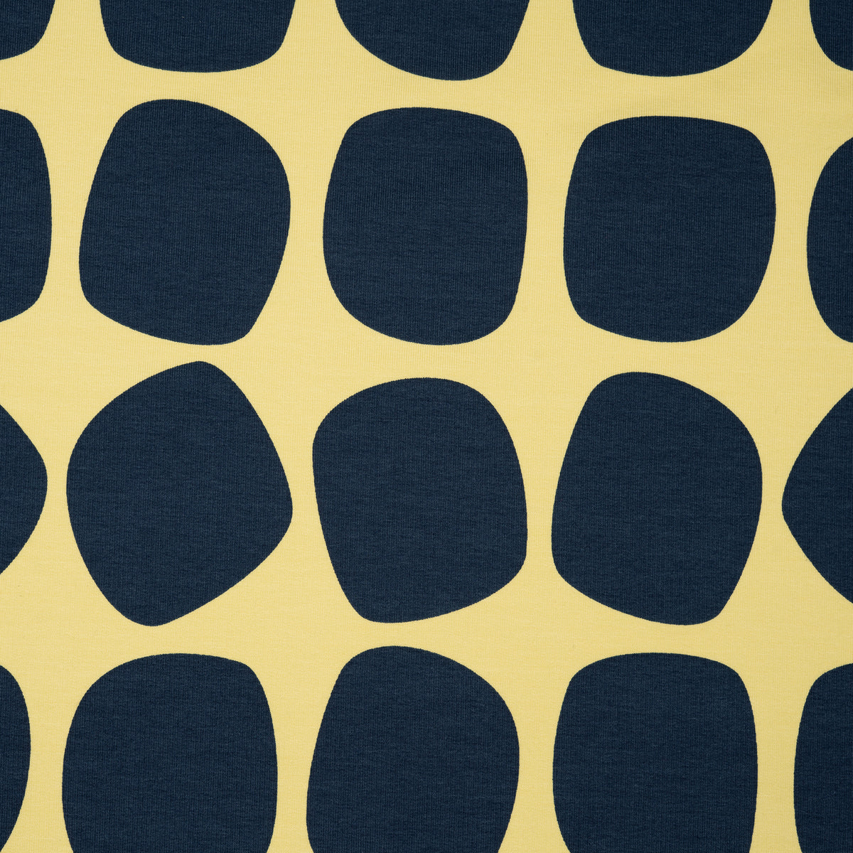 French Terry Verspielte Polka Dots Indigo