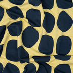 French Terry Verspielte Polka Dots Indigo