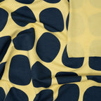 French Terry Verspielte Polka Dots Indigo