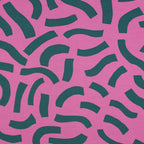 French Terry verspielte Streifen Rosa