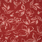 French Terry Zarte Blumen Cayenne