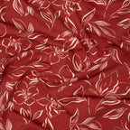French Terry Zarte Blumen Cayenne