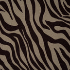 French Terry Zebra Dunkelbraun