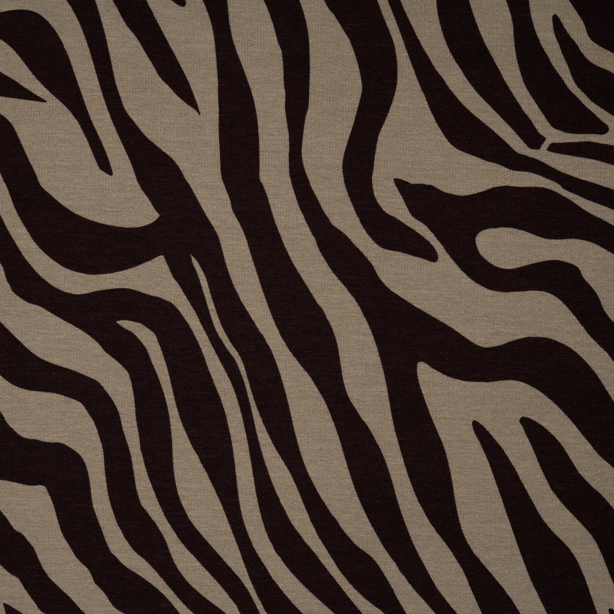 French Terry Zebra Dunkelbraun