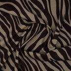 French Terry Zebra Dunkelbraun