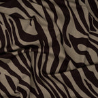 French Terry Zebra Dunkelbraun