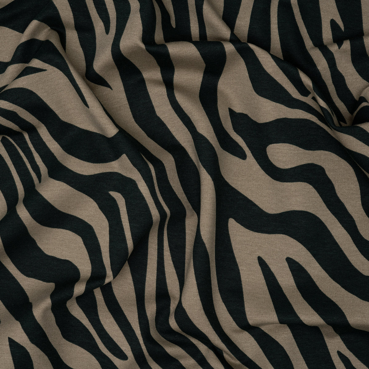 French Terry Zebra Dunkelgrün
