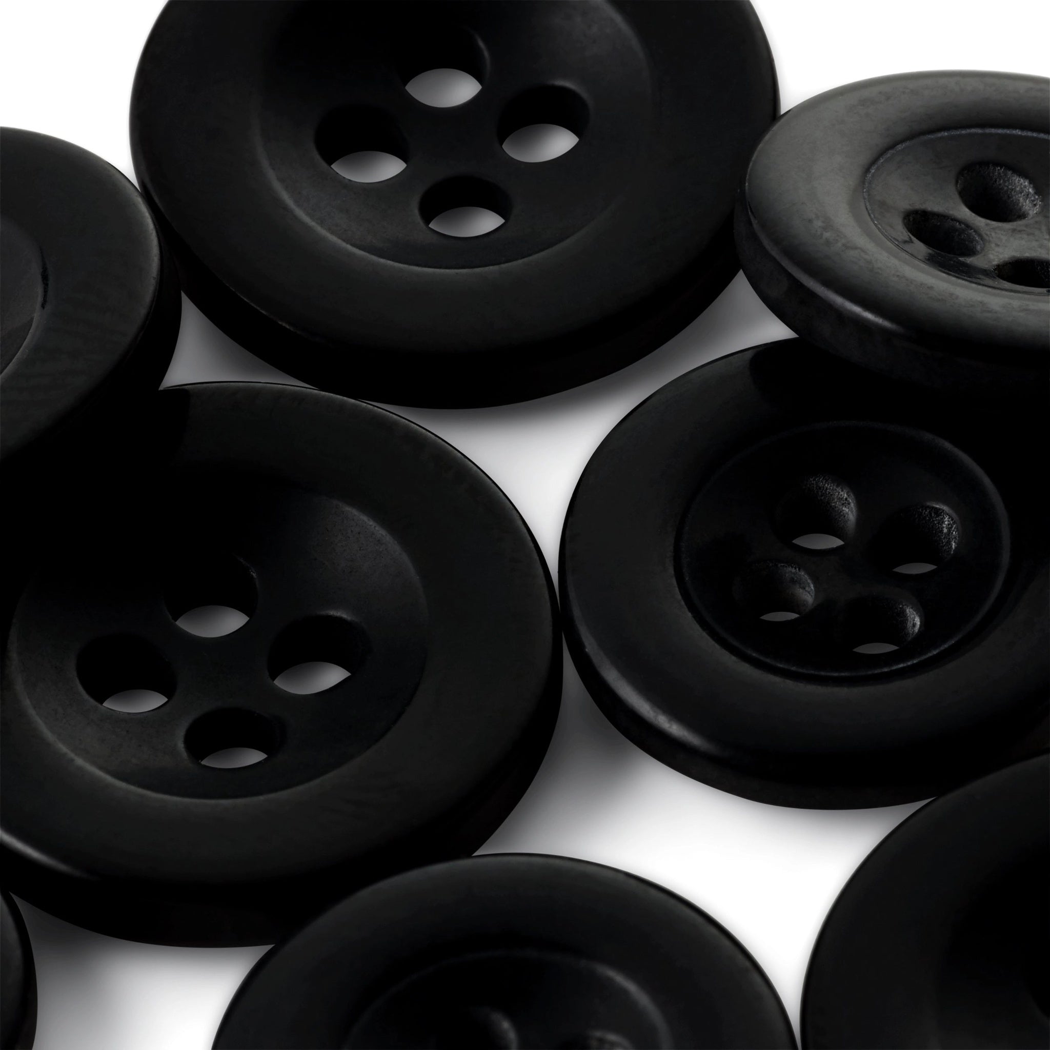 Hosenknöpfe schwarz 15 und 17mm | Stoffwerk