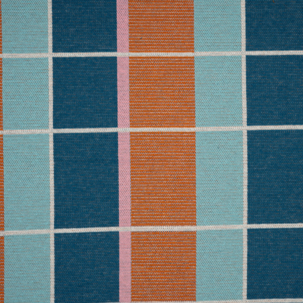 Jacquard Jersey Hamburger Liebe Gleam Suncheck Glitzer Dusty Blau