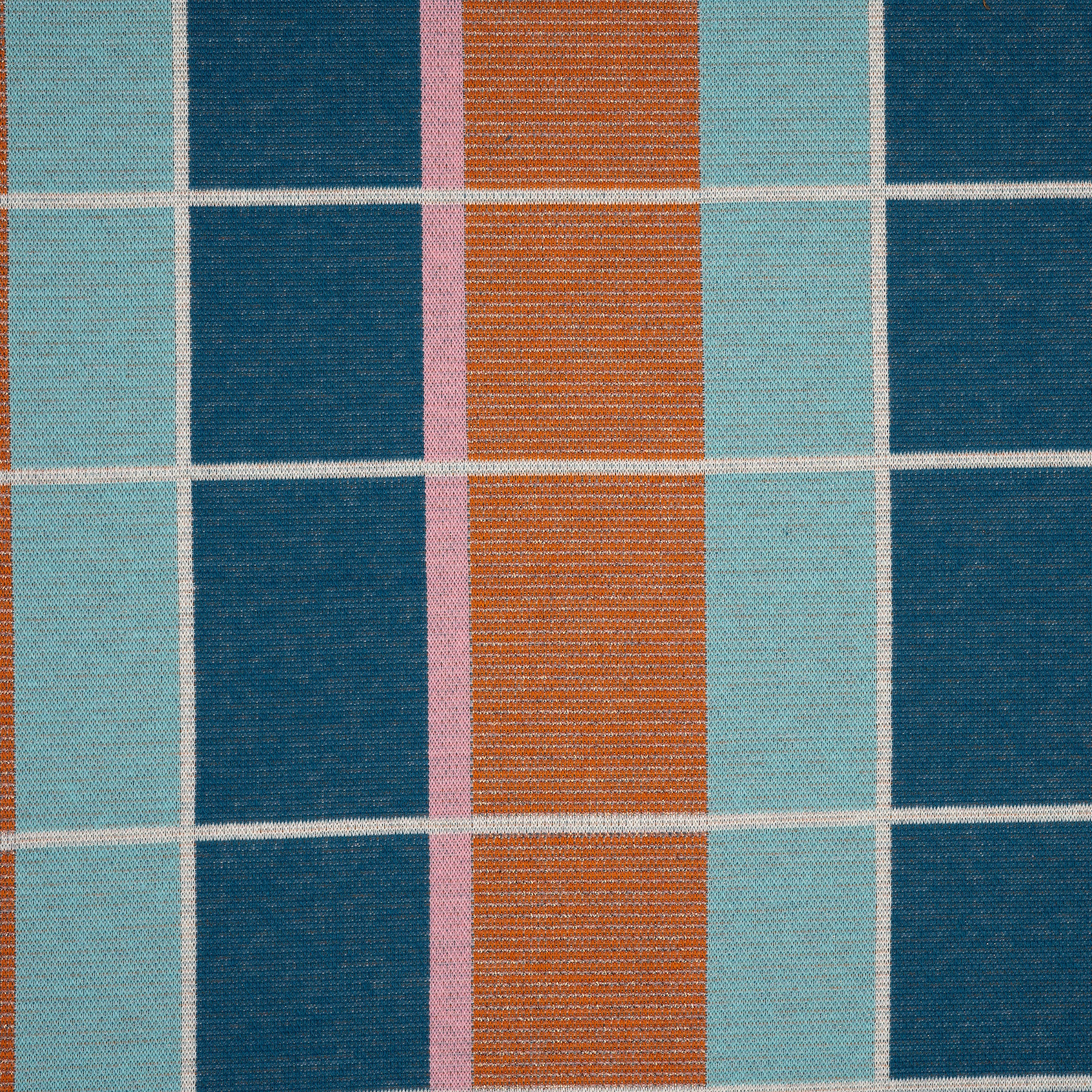 Jacquard Jersey Hamburger Liebe Gleam Suncheck Glitzer Dusty Blau