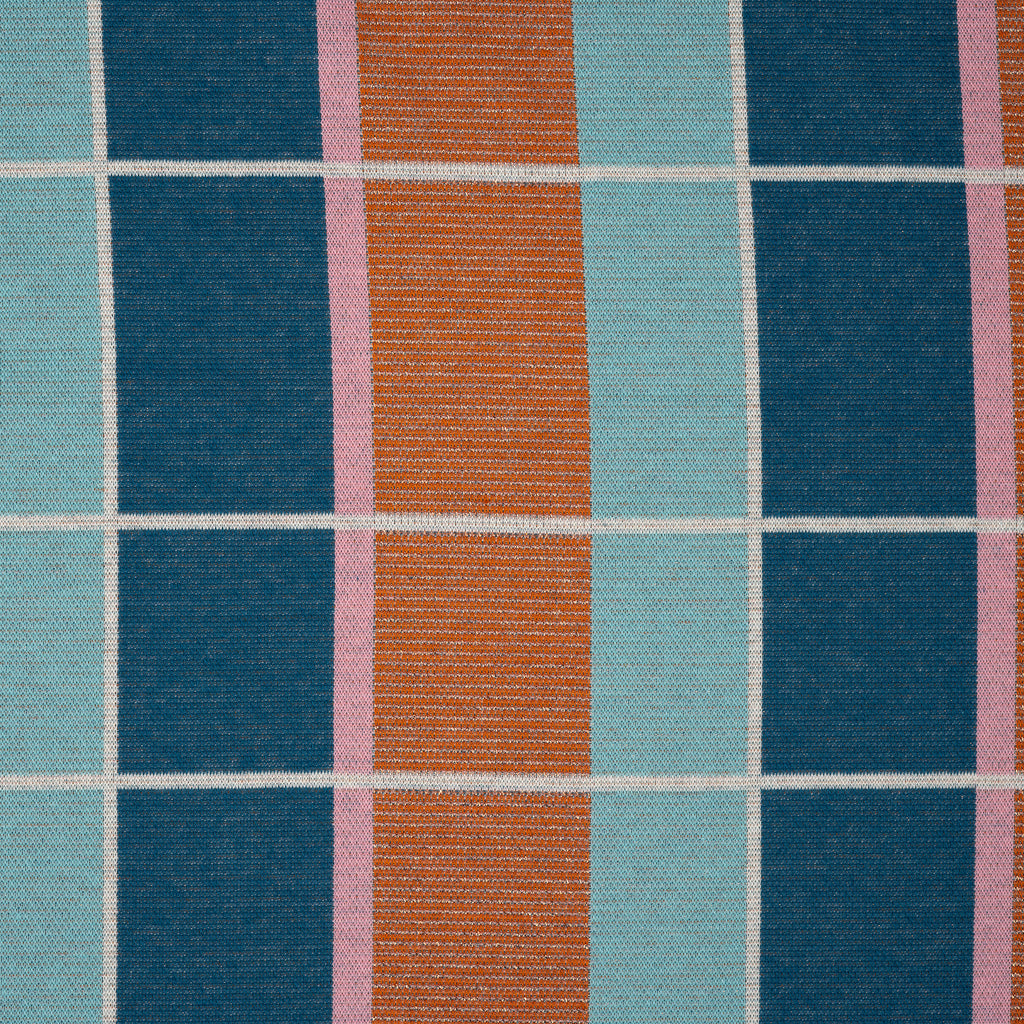 Jacquard Jersey Hamburger Liebe Gleam Suncheck Glitzer Dusty Blau