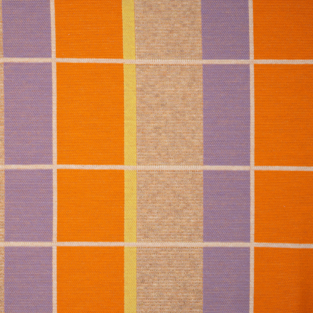 Jacquard Jersey Hamburger Liebe Gleam Suncheck Glitzer Orange