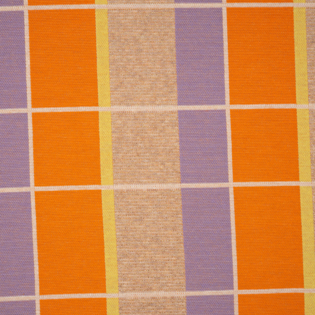 Jacquard Jersey Hamburger Liebe Gleam Suncheck Glitzer Orange