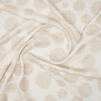 Jacquard Viskose Leinen Große Natur Punkte