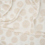 Jacquard Viskose Leinen Große Natur Punkte