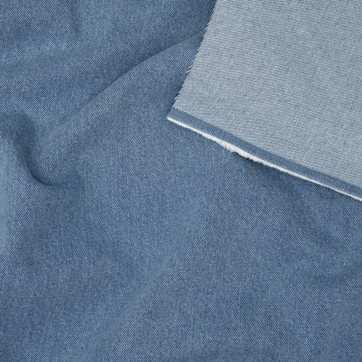 Jeans Stark Gewaschen Mittelblau