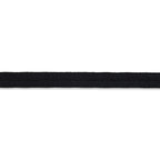 Knopfloch-Gummiband Schwarz 1 m