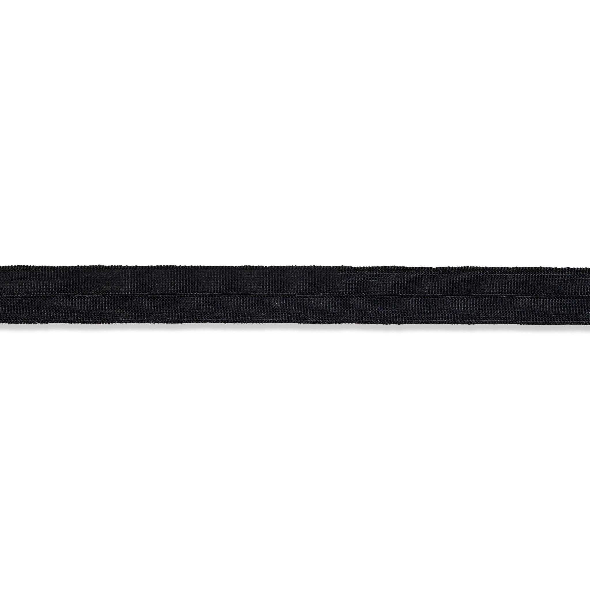 Knopfloch-Gummiband Schwarz