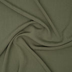 Kreppviskose Leinenmix Olivgrün