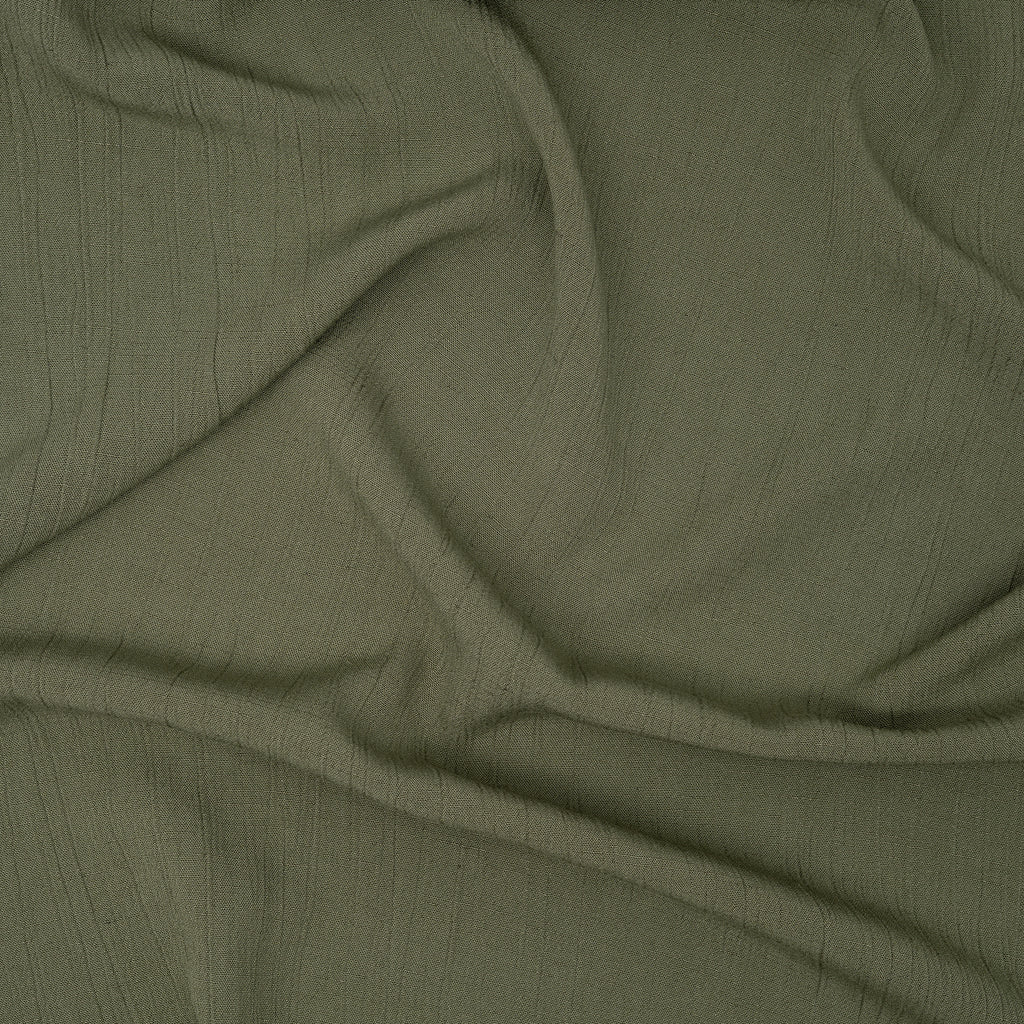Kreppviskose Leinenmix Olivgrün
