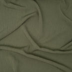 Kreppviskose Leinenmix Olivgrün