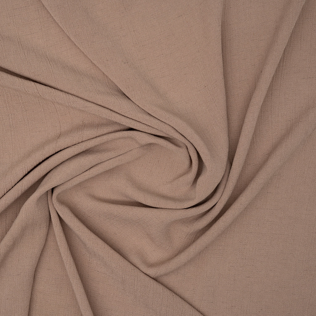 Kreppviskose Leinenmix Taupe | Stoffwerk
