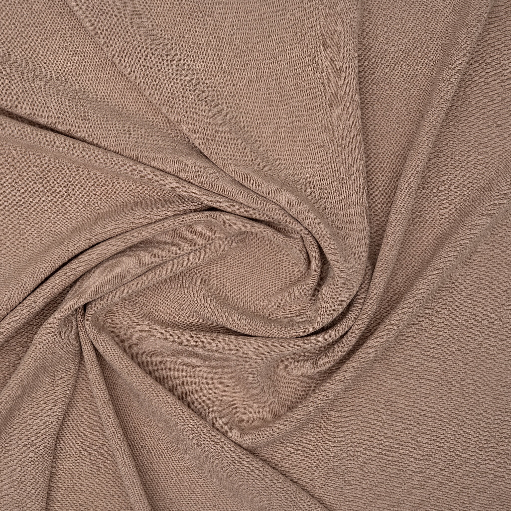 Kreppviskose Leinenmix Taupe | Stoffwerk