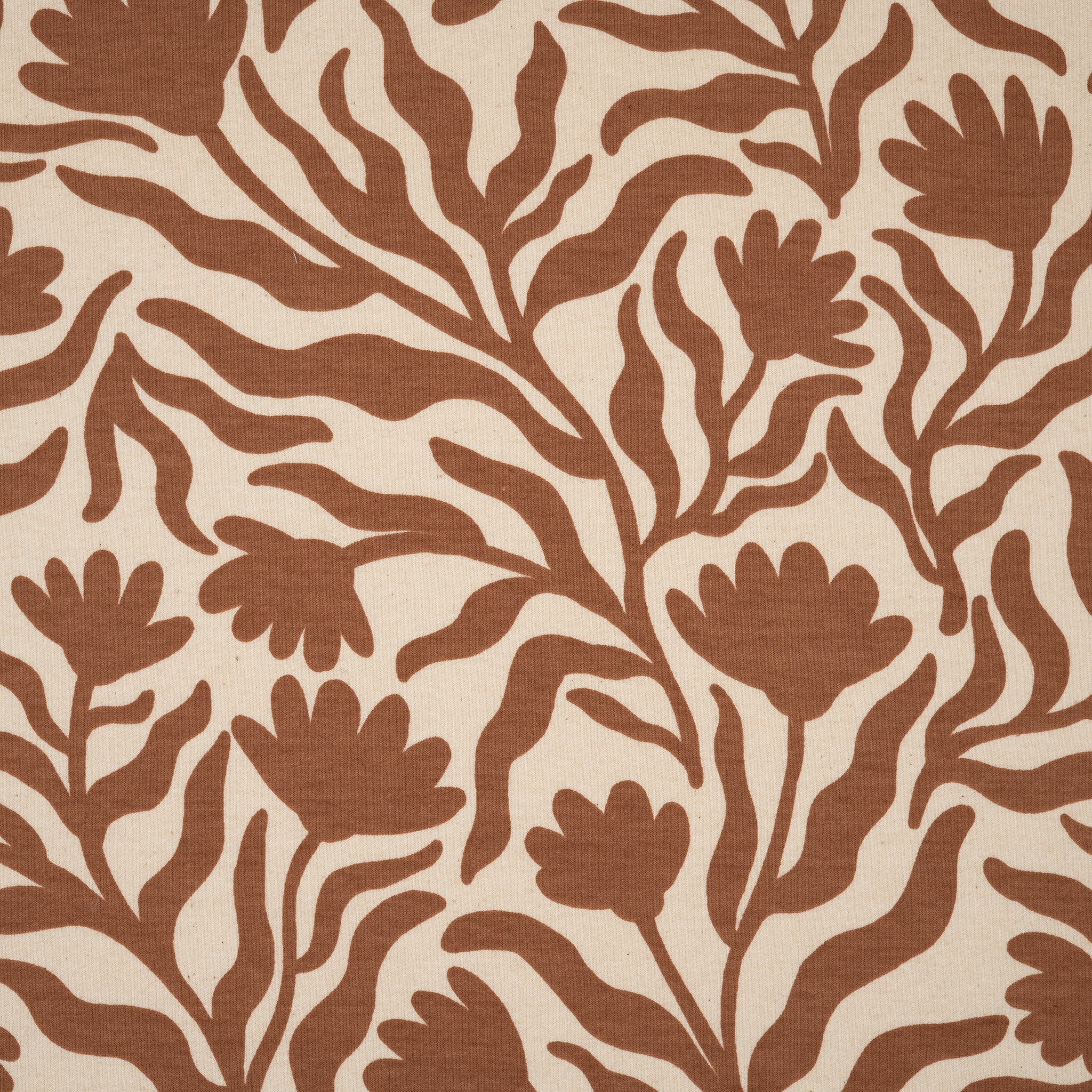 Kuschelsweat Naturbelassen Blumen