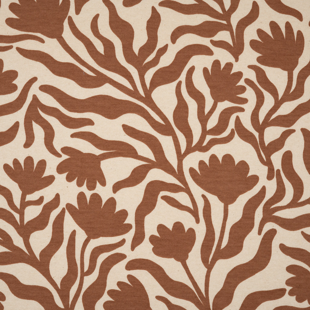 Kuschelsweat Naturbelassen Blumen
