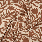 Kuschelsweat Naturbelassen Blumen | Stoffwerk