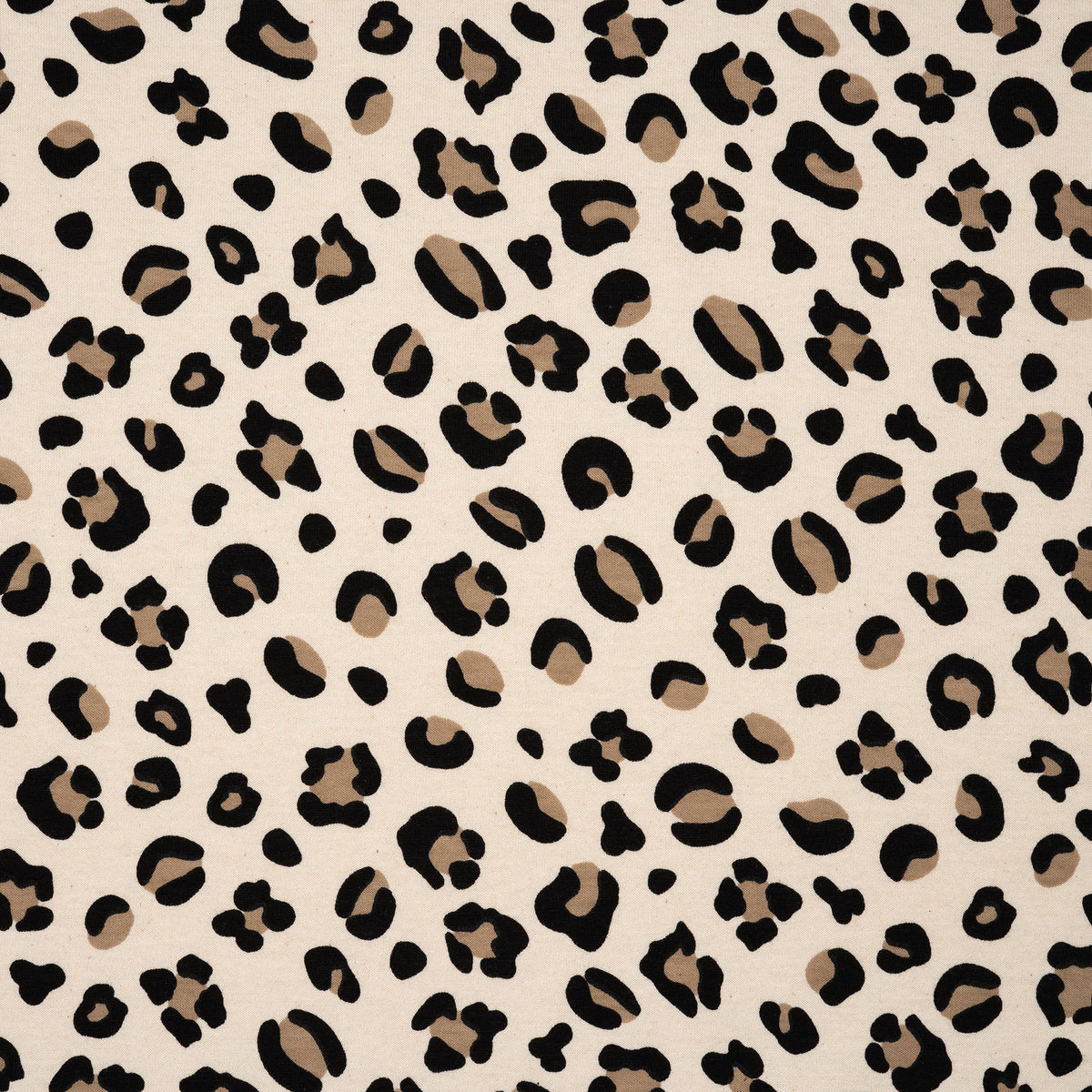 Kuschelsweat Naturbelassen Leo Beige Schwarz