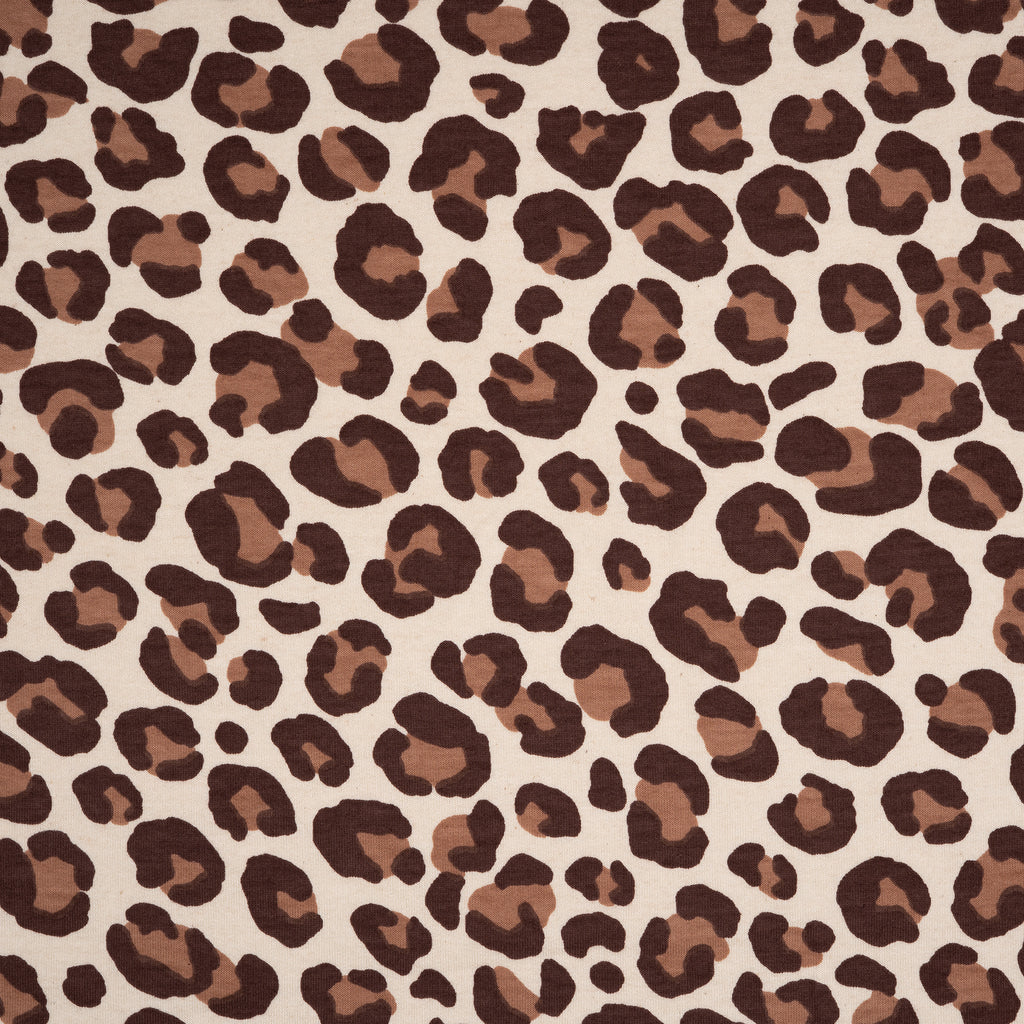 Kuschelsweat Naturbelassen Leo Dunkelbraun Braun | Stoffwerk