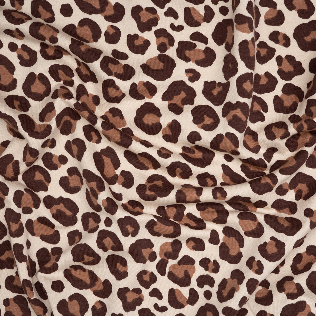 Kuschelsweat Naturbelassen Leo Dunkelbraun Braun | Stoffwerk